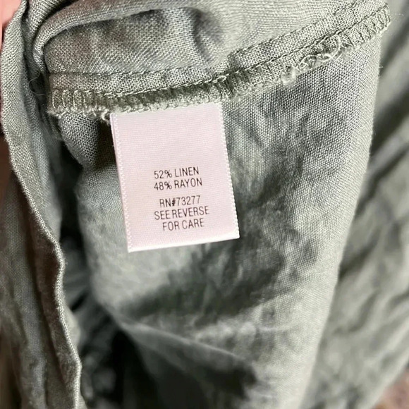 Croft & Barrow Linen Blend Olive Green Jacket - Picture 6 of 6